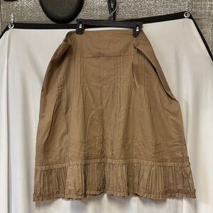 Chic Brown A-Line Women's Skirt